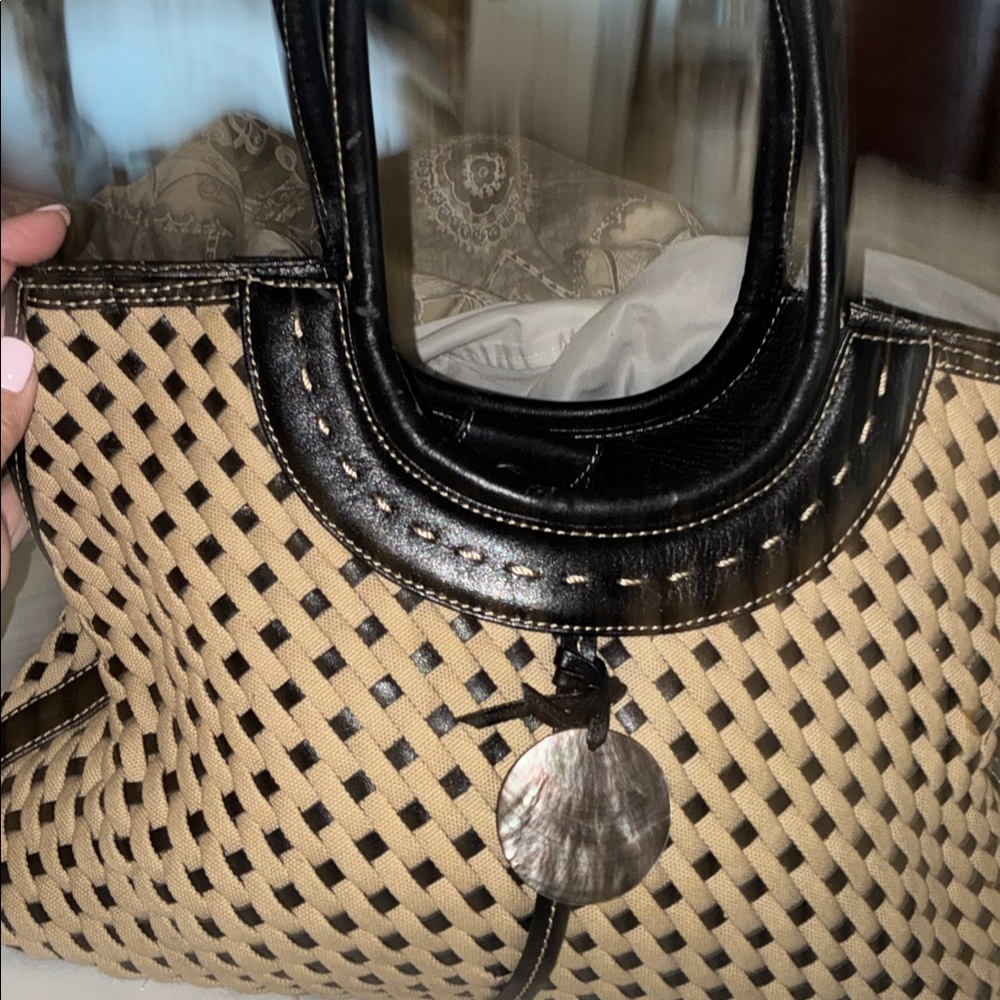 Preston‎ & York Black and Tan Tote Bag